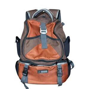REI Outdoor Hiking Backpack Orange Brown‎ Insulated Padded Straps Cooler Pack